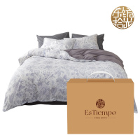 东纺拾光 ES3010繁花纯棉亲肤床上四件套200*230cm 桑巴