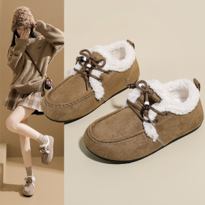 厚底勃肯雪地靴女冬季新款学生ins韩版保暖休闲鞋棉鞋女