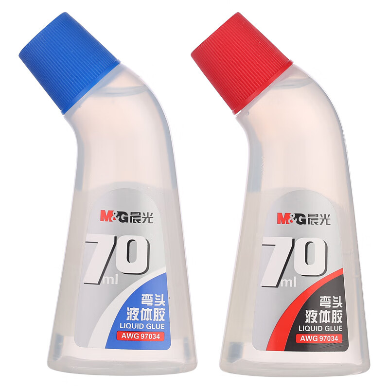 晨光(M&G)文具70ml高粘度弯头液体胶 通用胶水 12瓶装AWG97034