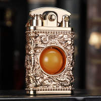 新款ZORRO佐罗煤油打火机个性创意时来运转浮雕摇臂打火机解压神器送男友礼品