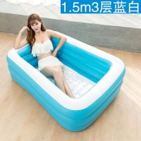 双人大家用浴盆情侣充气浴缸加厚洗澡桶折叠浴盆泡澡桶q129