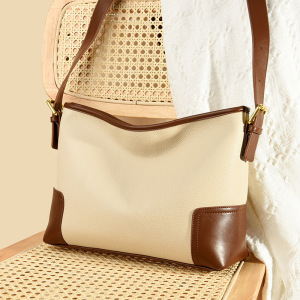 包包大容量女式托特包2022新款撞色复古软皮腋下通勤单肩斜挎女