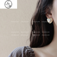 JiMiYOUJUclub-耳畔甜 精致温柔人鱼姬爱心珍珠耳钉轻奢百搭心形耳夹