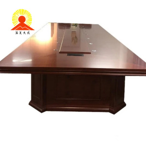 涵美大成 E1级高密板贴木皮会议桌 定制 米