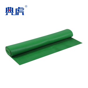 典虎 绝缘橡胶垫 绿色条纹 6kv 10米*1米*3mm 卷