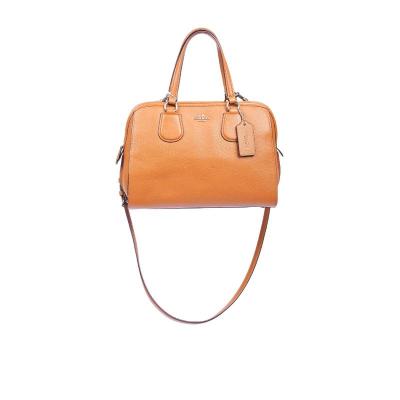 COACH徽标单肩包2024冬季新款拉链闭合合成材质邮差挎包女包