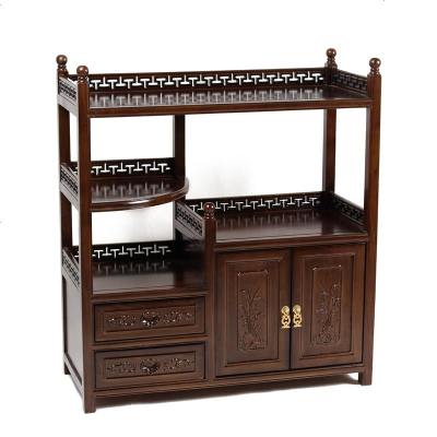 仿古餐边柜实木厨房备餐柜储物柜中式碗柜酒柜茶柜客厅玄关茶水柜