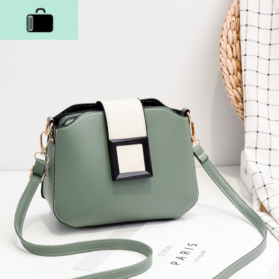洋气小包包女2020新款ins潮时尚春夏简约百搭拼色单肩斜挎包女包NEW LAKE女斜挎包