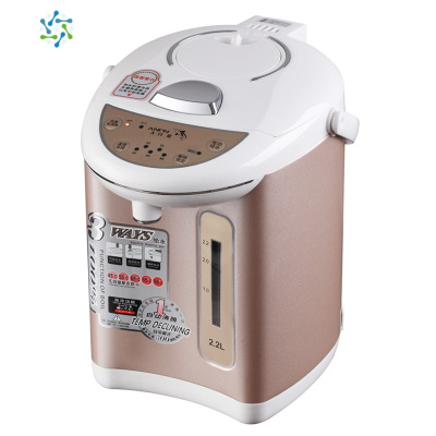 家用电保温开水壶不锈钢全自动恒温电暖瓶暖壶大容量气压式热水瓶三维工匠银白色2.2磨砂外壳保温壶