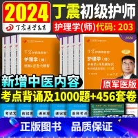[正版]丁震初级护师备考2024护师资格考试书单科456套卷军医版护理学师轻松过内科外科儿科妇产科护考护资题库习题202