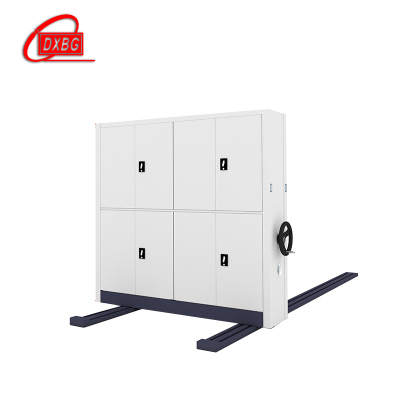 DXBG钢制档案架密集柜档案室密集架手摇式移动档案柜文件柜资料柜一列二组每立方单价