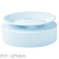 肥皂盒架卫生间双层沥水北欧简约皂盒架个性创意家用香皂盒 三维工匠 皂盒双层[蓝色]
