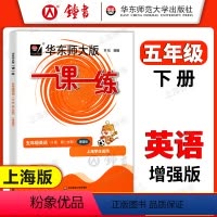 英语 小学五年级 [正版]华东师大版一课一练 英语 五年级下册5年级第二学期英语N增强版英语 华师大一课一练 上海沪教牛