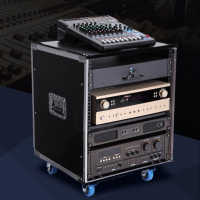 功放机箱 防火板音响机柜 调音台机架 铝合金16u航空机柜