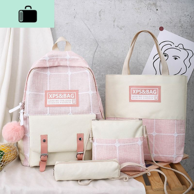 ins风书包女学生韩版校园原宿高中大学生初中生可爱大容量双肩包NEW LAKE