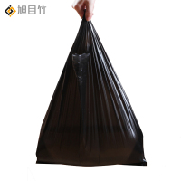 旭目竹 家用背心式垃圾袋黑色加厚一次性塑料袋50只/捆 宽60*100 捆