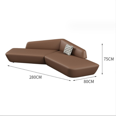 白寅 BY-KFSSF-006 280厘米长沙发 咖啡色(单位:张)