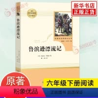 [正版]鲁滨逊漂流记 (人民教育出版社)六年级下册小学生课外阅读书籍 名著阅读课程化丛书 课外阅读书目 人教版 原著