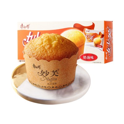 康师傅糕点妙芙欧式蛋糕奶油味96g(办公室休闲早餐)