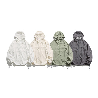 山系户外防晒衣UPF50+男士夏季连帽防晒服外套宽松潮牌运动轻薄男