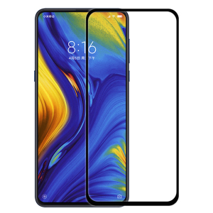 [买2送手机壳]轻万适用小米mix3手机钢化膜xiaomimix3高清全屏丝印玻璃贴膜黑色