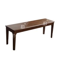 居将 JJ3121626 全实木长条凳餐桌凳换鞋凳床尾凳胡桃色1.8米