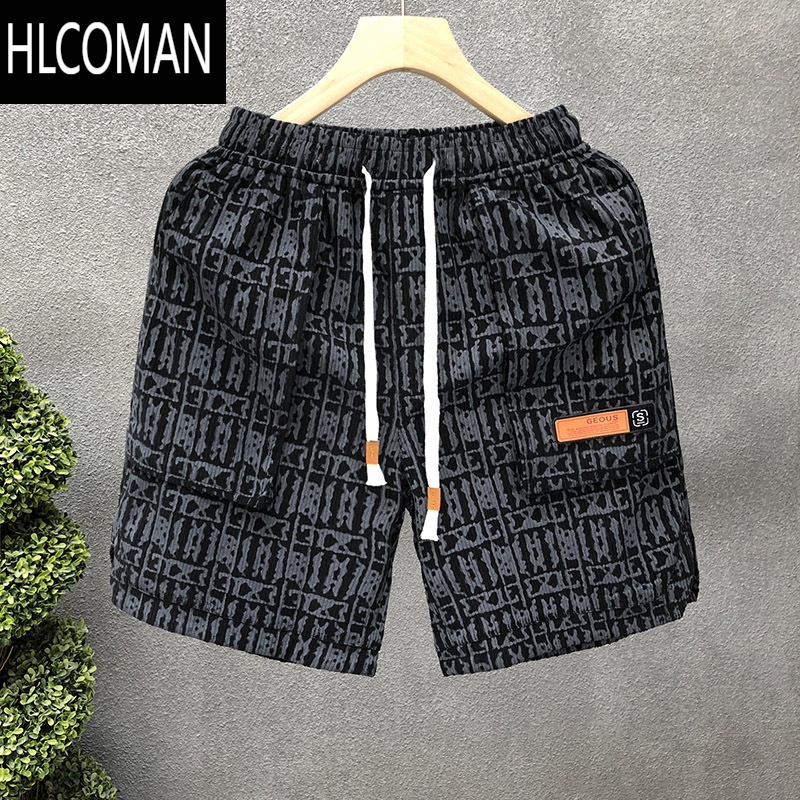 HLCOMAN美式工装短裤男夏季2025新款潮牌青少年中裤子运动篮球宽松五分裤
