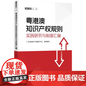 2024新书 粤港澳知识产权规则实践研究与制度汇编 知识产权出版社 9787513094078