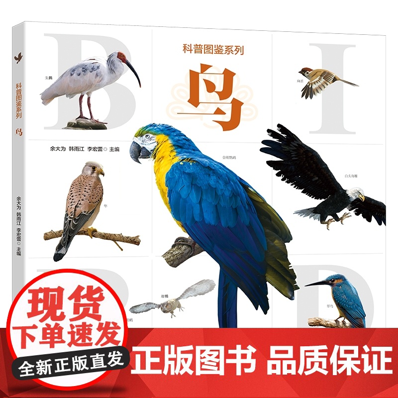 科普图鉴系列·鸟 高清大图精选六十余种鸟,二百余张精妙绝伦的鸟类彩图,让鸟类图鉴升级变成一本深入了解鸟类知识,学习自然观