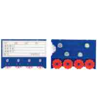 亿洛莱 四磁四轮料签 65*100mm 个