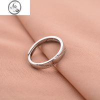 JiMi925银银戒指情侣对戒一对素圈小众设计高级轻奢2023年新款ins刻字