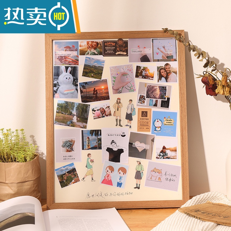 梨木色-带洗照片 18寸(内径尺寸35