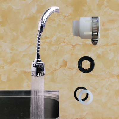 厨房防溅水龙头延长喷头自来水过滤嘴起泡器花洒节水器家用延伸器C款长款喷头1+送万用接头1