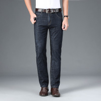 商务通勤牛仔裤男中年弹力直筒修身百搭日常基础时尚休闲男装