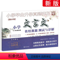 [正版]2024小升初文言文真题测试与详解试卷 全国通用版 三四五六年级小学毕业升学真题详解文言文专项训练衔接招生卷文