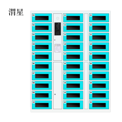 渭星平板电脑存放柜手机电脑寄存电子存包柜智能刷卡多门柜30门电脑存放柜(人脸型)