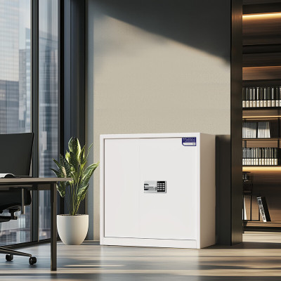 中伟(ZHONGWEI)保密柜文件柜办公档案柜钢制保险柜智能密码锁灰白单节无抽加厚款