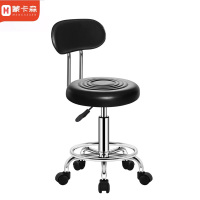 蒙卡森 MONCASSEN 吧台椅旋转升降实验椅子凳/把(轮子带靠背款)
