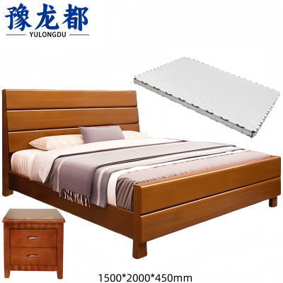 豫龙都宿舍床+床垫+床头柜 1.5m套