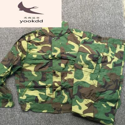 尤克达蒂正品军工定制87式迷彩服老87款粘兜迷彩服夏作训服装棉涤工作服
