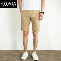 HLCOMAN白色休闲短裤男2025新款夏季薄款宽松中裤韩版潮流五分裤男士