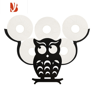 三维工匠绵羊纸巾架创意卫生间浴室置物架免打孔厕所抽纸卷纸壁挂厕纸盒 猫头鹰