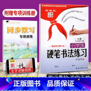 [正版]人教版 小学生硬笔书法练习写字六年级下册人教版RJ李放鸣小学生语文同步字帖6年级下册铅笔钢笔字帖硬笔书法描摹临