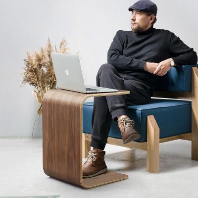 森美人北欧 沙发中间小茶几移动C形U型边几 小户型飘窗桌沙发边床头角桌