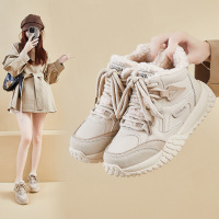 ins韩版新款加绒老爹鞋女冬季跑步休闲保暖增高
