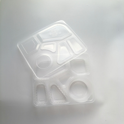 瓦图 一次性餐盒 六格带碗 200个/件