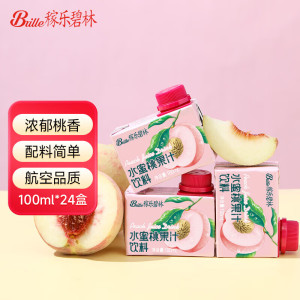稼乐碧林果汁 水蜜桃汁100mL*24盒