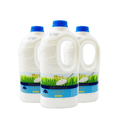 蒙牛风味酸牛奶原味家庭大桶装1.1Kg乳酸菌水果捞商用酸牛奶原味酸牛奶1.1Kg*2桶