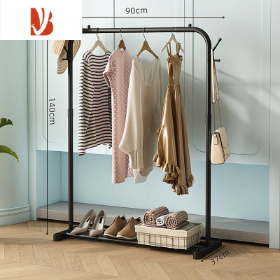 三维工匠简易晾衣架落地折叠家用晒衣架阳台卧室挂衣架子晒衣服室内晾衣杆