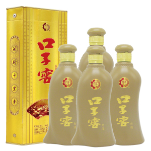 [口子窖年货节]口子窖5年型五年型40.8度400ML*4瓶兼香型白酒整箱装口子酒